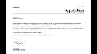 Student with a Disability Faces Rescission Appalachian State University Review Josue Moran [upl. by Gans852]