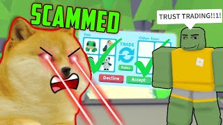 Kid Gets SCAMMED in Adopt Me Roblox MEME [upl. by Llednil]