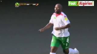 Mondial2018 qualifications  Cameroun 0  Zambie 1 but de Mbesuma [upl. by Ahsienor]