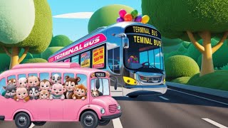 The wheel on the bus  Song for kids thewheelsonthebus babysongs kidssong [upl. by Enahsed]