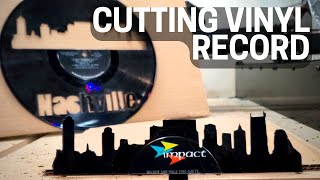 Cutting Vinyl Record with CNC [upl. by Etnuahs]