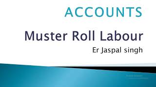 muster roll formatAccountjaspal [upl. by Neva]