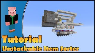 The Unstackable Item Sorter For AFK Fish Farm  Minecraft Redstone Tutorial [upl. by Nguyen23]