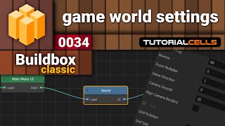 0034 game world settings in buildbox 2 [upl. by Forester]