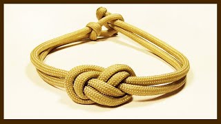 quotHow You Can Make An Elegant Infinity Knot Parachute Cord Braceletquot WhyKnot [upl. by Ludwigg]