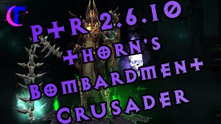 Diablo III PTR 2610  Thorns Bombardment Crusader  Testing GR 117 [upl. by Kashden]