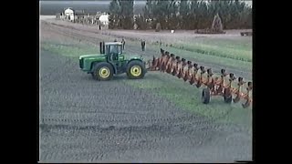 John Deere amp Kuhn Ploughing World Record 1998 [upl. by Norling]