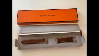 Apple Watch Hermès  Attelage Single Tour Unboxing [upl. by Gaillard]