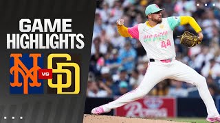 Mets vs Padres Game Highlights 82324  MLB Highlights [upl. by Akel727]