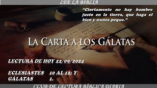 🔥🔥 LECTURA BÍBLICA DIARIA DOMINGO 22 DE SEPTIEMBRE DE 2024🙏✝❤❤ [upl. by Keever783]