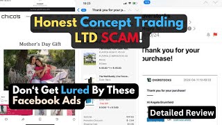 Honest Concept Trading LTD SCAM Exposed Facebook Ads Scam [upl. by Dahcir244]