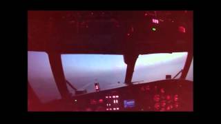 E2C Hawkeye Night Carrier Landing [upl. by Alten]