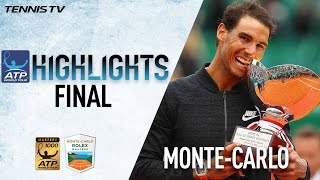 Highlights Rafael Nadal Wins Historic 10th MonteCarlo Title [upl. by Ettelrats]