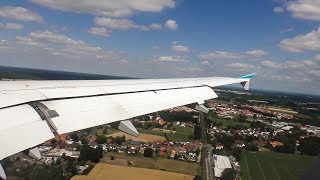 Eurowings A319 HARD Landing at Hannover Airport  OELYW [upl. by Piero]