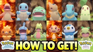 How to get ALL STARTER POKEMON in Pokemon Brilliant Diamond Pokemon Shining Pearl [upl. by Yerffoej694]