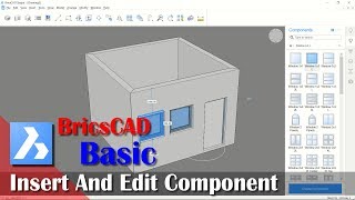 BricsCAD Shape Insert And Edit Component Position Tutorial [upl. by Chard153]