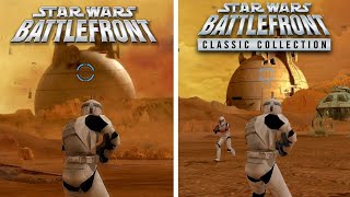 Comparing the ORIGINAL Battlefront to the CLASSIC COLLECTION [upl. by Siednarb]