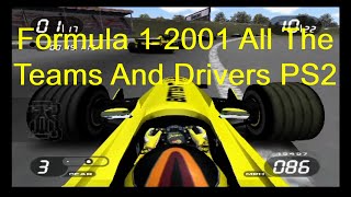 Formula 1 2001 All The Drivers Teams And Tracks PS2 [upl. by Anaher]