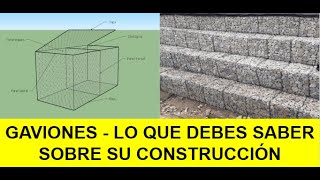 Construcción de GAVIONES  Tips y Características [upl. by Anwahsak]