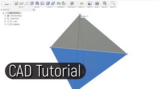 How to draw a Tetrahedron in Fusion 360 [upl. by Gervais]