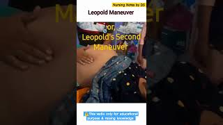 Leopold maneuver important knowledge  Leopold maneuver in pregnancy youtubeshorts shortvedio [upl. by Dilan]