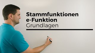 Stammfunktion bilden bei eFunktion Grundlagen Exponentialfunktion  Mathe by Daniel Jung [upl. by Eiclehc454]