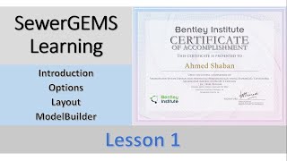 SewerGEMS Learning part 1 introductionOptionsLayoutModelBuilder [upl. by Rudy250]