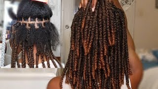 HOW TO SPRING TWIST on NATURAL HAIR [upl. by Ahmad]