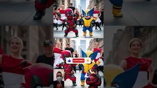 Baby Deadpool and Wolverine Dance bye bye bye deadpool deadpool3 deadpooldance demonslayer ai [upl. by Ecined]