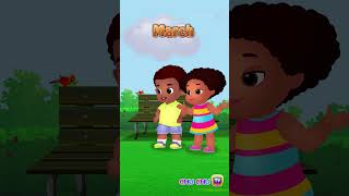 Months of the Year  LearningSongs Shorts ChuChuTV NurseryRhymes kidssongs monthsoftheyear [upl. by Henigman]