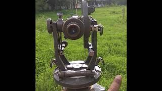 Measurement of deflection angle using theodolite [upl. by Aivato417]