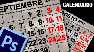 Tutorial Photoshop Construir hoja de calendario by ildefonsosegura [upl. by Esinrahs]