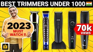 5 Best Trimmers Under 1000 in India 2023  Best Trimmers For men 2023 in India [upl. by Rahcir]