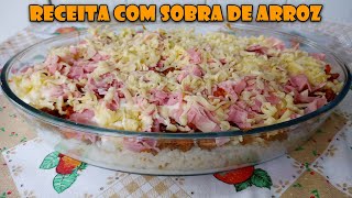 COMO REAPROVEITAR SOBRAS DE ARROZ [upl. by Hillery410]