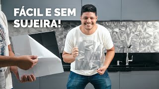 Como Aplicar Pastilha Adesiva Metálica [upl. by Uot]