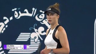 Elina Svitolina 🇺🇦 is baaacccccccKK long rallies vs Anhelina Kalinina 🇺🇦 WTA Tennis Coverage [upl. by Adalard]