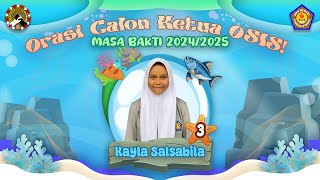 ORASI CALON KETUA OSIS SMA NEGERI 1 PANGKALPINANG MASA BAKTI 20242025  KAYLA S NO URUT 3 [upl. by Ima]