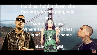 French Montana  Moses Ft Chris Brown amp Migos Lyrics On Screen [upl. by Marieann]