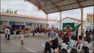 Capoeira com Pirofagista cuspidor de fogo [upl. by Ostap361]