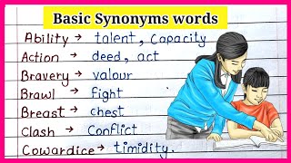 50 synonyms words in english  Common synonyms words  What is synonyms  Useful synonyms [upl. by Catima356]