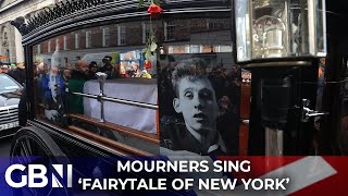 Fairytale of New York Watch as mourners pay amazing tribute to Shane MacGowan [upl. by Enelyam]