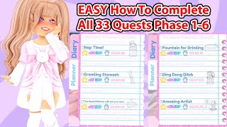 EASY How To Complete ALL 33 QUESTS In Phase 16 Royale High Campus 3 Update [upl. by Pharaoh456]