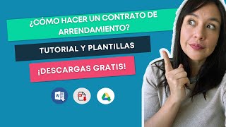 📝 CONTRATO DE ARRENDAMIENTO ¿Cómo llenarlo 【Plantillas Gratis】Word  PDF [upl. by Cathe]