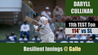 DARYLL CULLINAN  11th TEST Ton  114  Galle  1st Test  SOUTH AFRICA tour of SRI LANKA 2000 [upl. by Devlin]