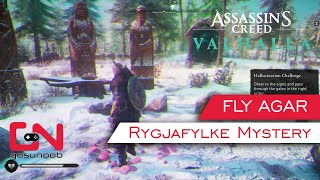 AC Valhalla Hallucination Challenge  Fly Agar Rygjafylke Mystery Pass Through Gates in Right Order [upl. by Garek]