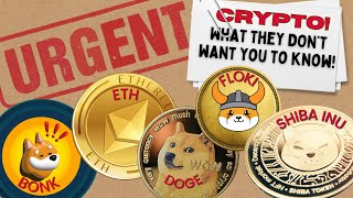 URGENT DOGE 🔥 SHIBA INU 🤑 BONK 🚀 FLOKI PEPE AND ETHEREUM PRICE PREDICTION NEWS I JUST BOUGHT [upl. by Brigida]