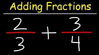 Adding Fractions With Unlike Denominators [upl. by Hnacogn745]