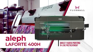 aleph LaForte 400H Direct Fabric Printing In line Pretreatment [upl. by Esekram]