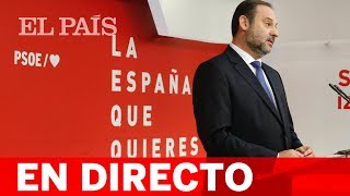 DIRECTO PSOE  Rueda de prensa de ÁBALOS [upl. by Docilu]