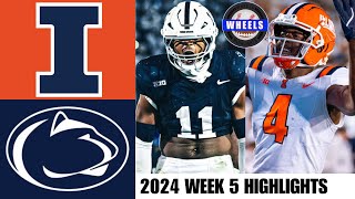 9 Penn State vs 19 Illinois  Full Game Highlights  2024 College Football Highlights [upl. by Ielarol145]